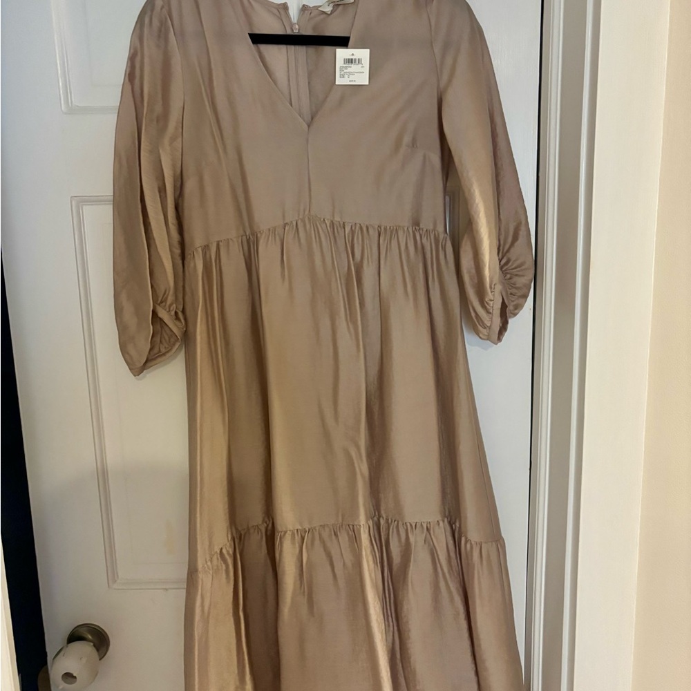 Club Monaco Beige Midi Dress